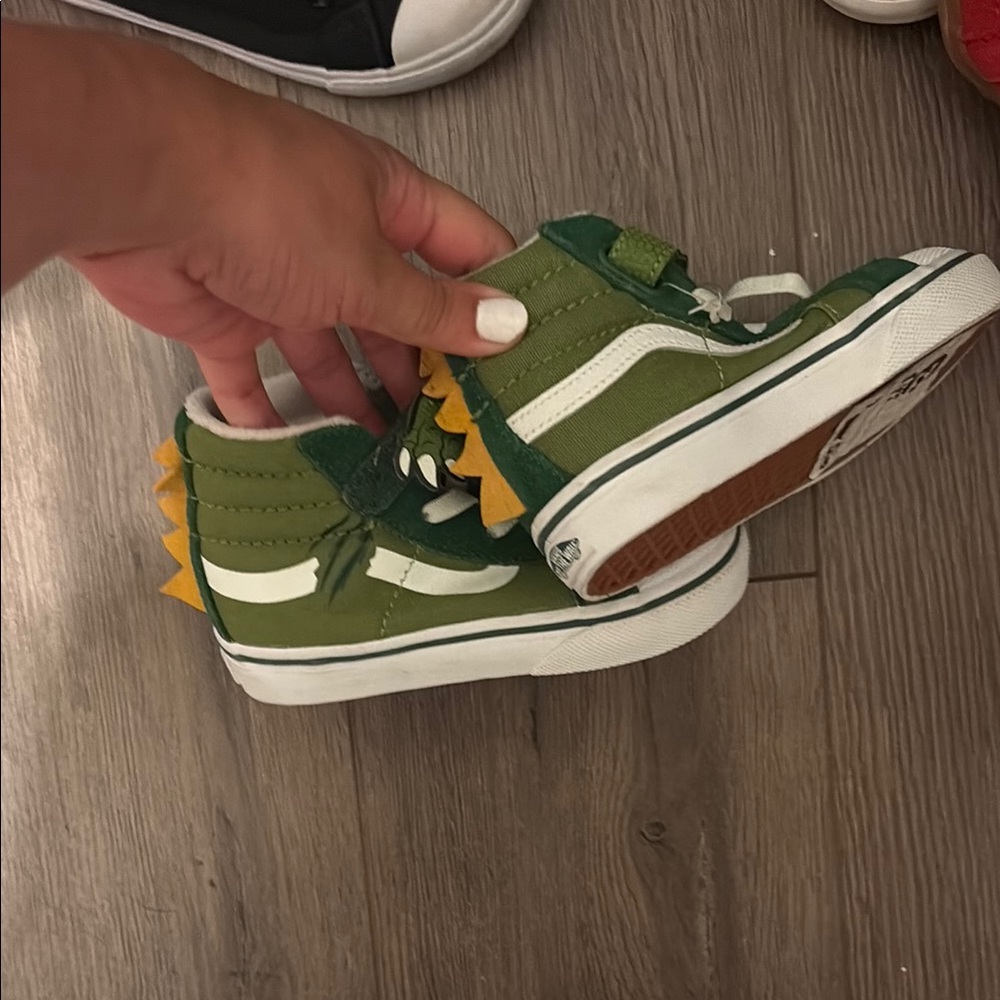 Vans Green and Yellow Sneakers Classic Style